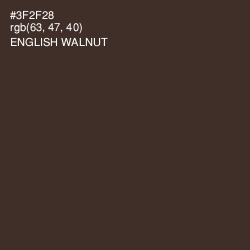 #3F2F28 - English Walnut Color Image